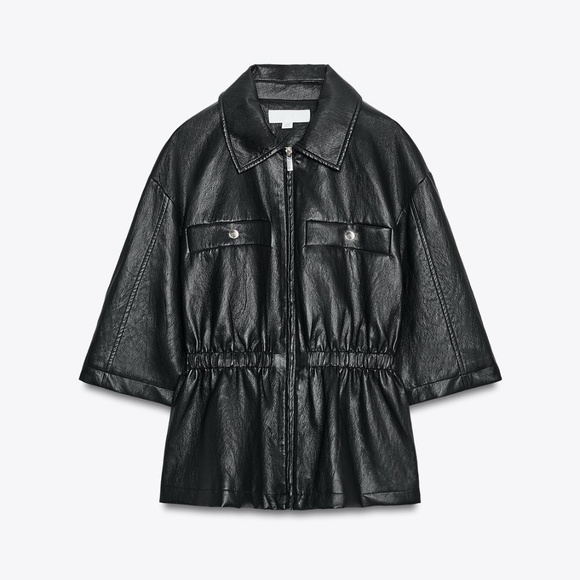 BNWT FAUX LEATHER JACKET - Picture 4 of 7